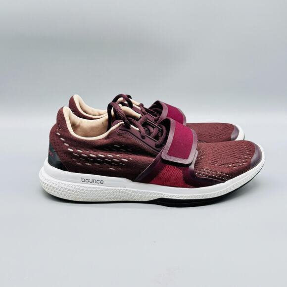 Adidas Shoes Womens 6.5 Red Stella McCartney Bounce Strap Running Sneakers - Picture 1 of 11